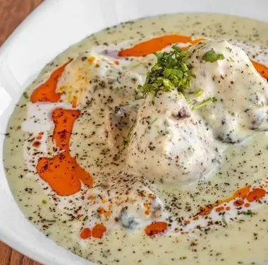 Bowl of creamy pepper chicken served at Melita Restaurant and Bar in Melita, MB